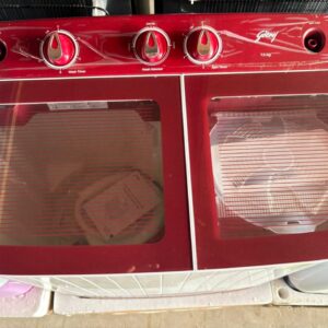 Godrej Semi Automatic Washing Machine – 7.5 Kg (Maroon | Glass Lid)