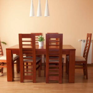 Classic Wooden Dining Set (6 Seater)
