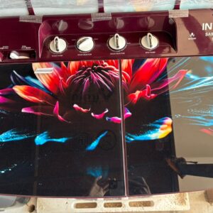 INTEX Semi Automatic Washing Machine – 9.0 Kg (Glass Lid | Floral Design)