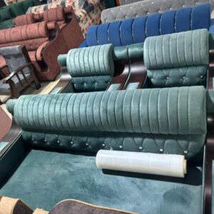 Teal Rolls Design Luxury Sofa
