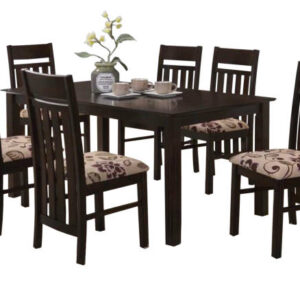 Elegant Floral Dining Set (6 Seater)