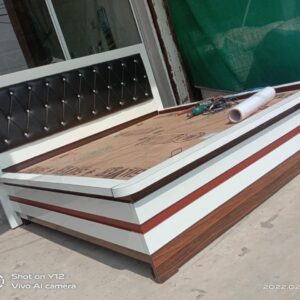 Diamond Leather Storage Bed