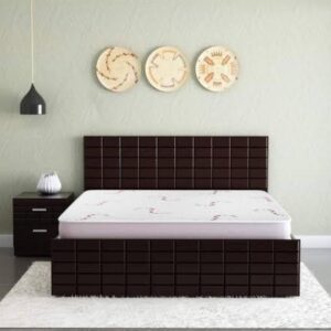 Modern Grid Panel Bed