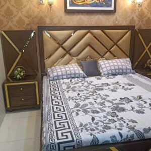 Gold X-Panel Royal Bed