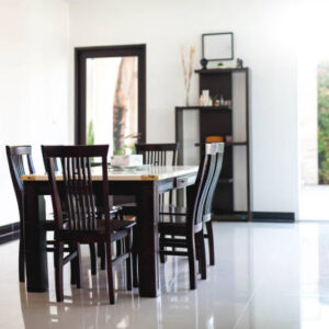 Simple Café Style Dining Set (4 Seater)