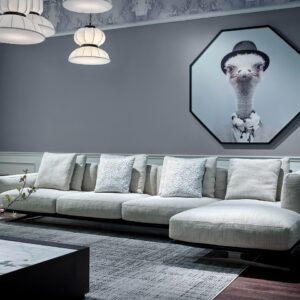 Light Gray Designer L-Shape Sofa