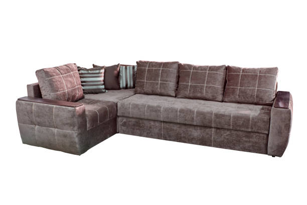 Square Pattern L-Shape Sofa