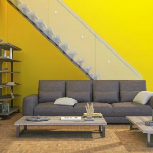 Yellow Contrast 3-Seater Sofa