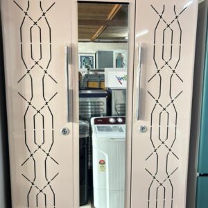 MG Cabinets Three-Door Mirror Steel Almirah (10-Year Warranty)