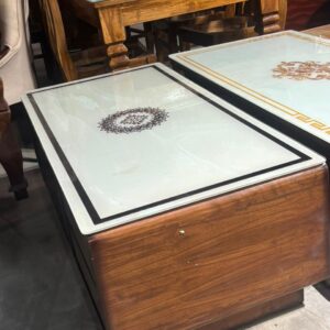 Sagwan Wooden Glass Display Showcase Cabinet